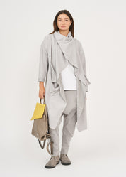 עליונית ארוכה צעיף מלופף אפור בהיר