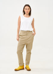 נעליים גבוהות שילוב עור הפוך חרדל