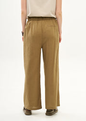 Classic brown linen pants
