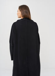 שמלה שרוול תפרים מאונכים שחור