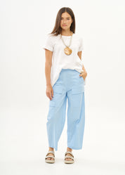 Light blue boy pants with front cargo pockets