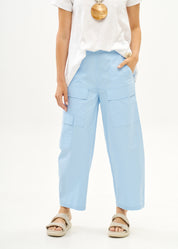 Light blue boy pants with front cargo pockets
