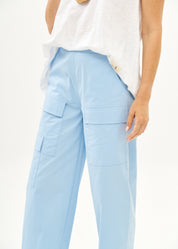 Light blue boy pants with front cargo pockets