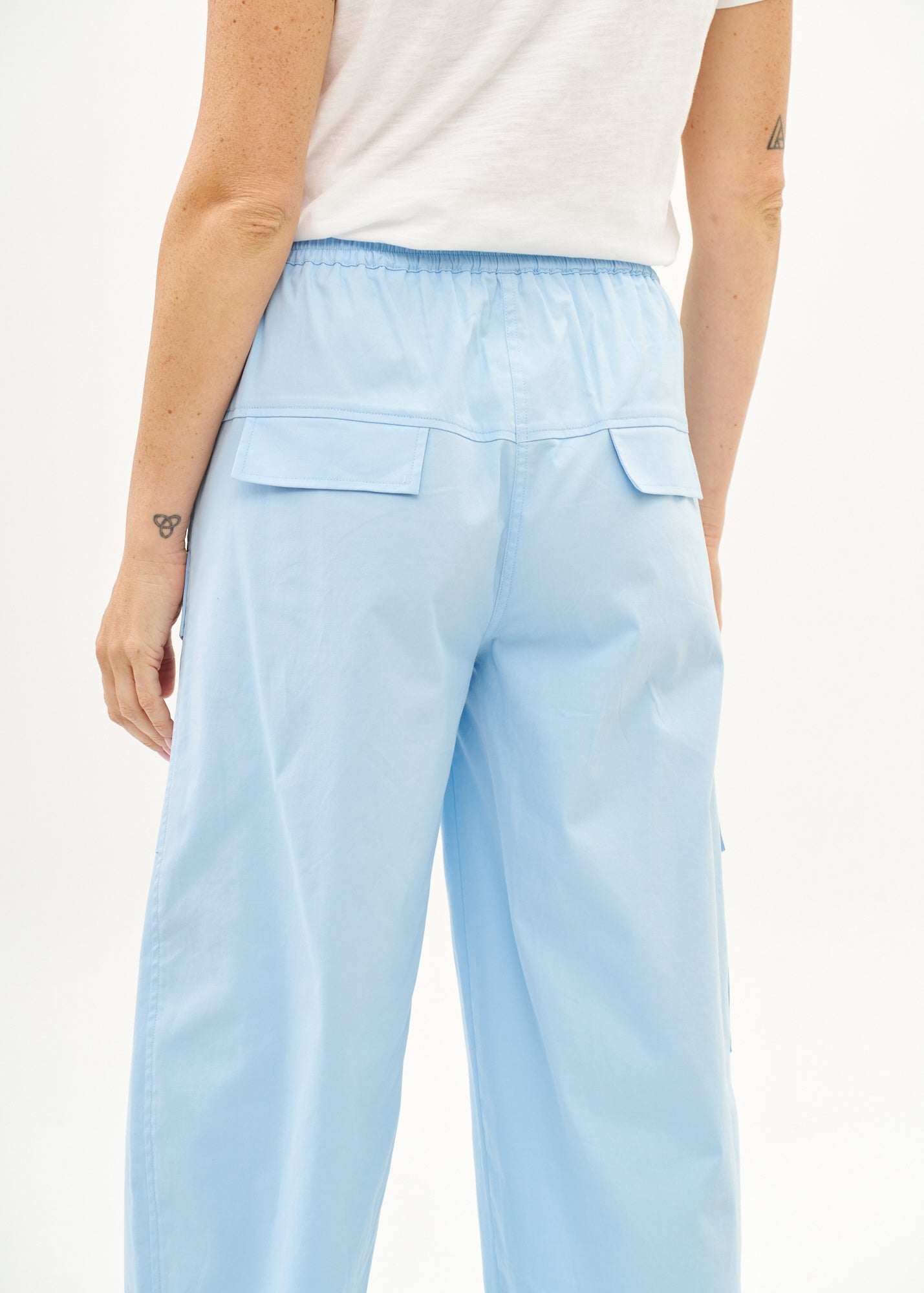 Light blue boy pants with front cargo pockets
