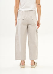 Light gray boy pants with front cargo pockets