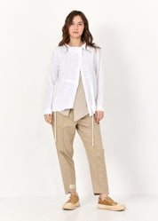 עליונית מכופתרת אסימטרית סלאב לבן