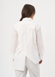 חולצה גברית אסימטרית שרוול פתוח אופוויט