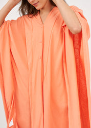 Slim top with orange buttons