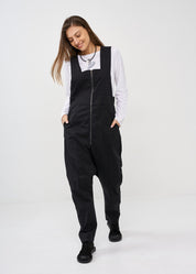 אוברול שקי רוכסן קידמי שחור