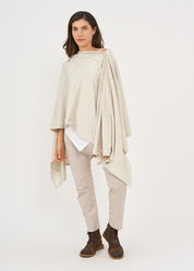 Slim top with buttons Stone