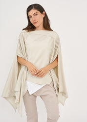 Slim top with buttons Stone