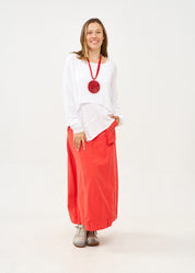 Long sleeve thin white shirt