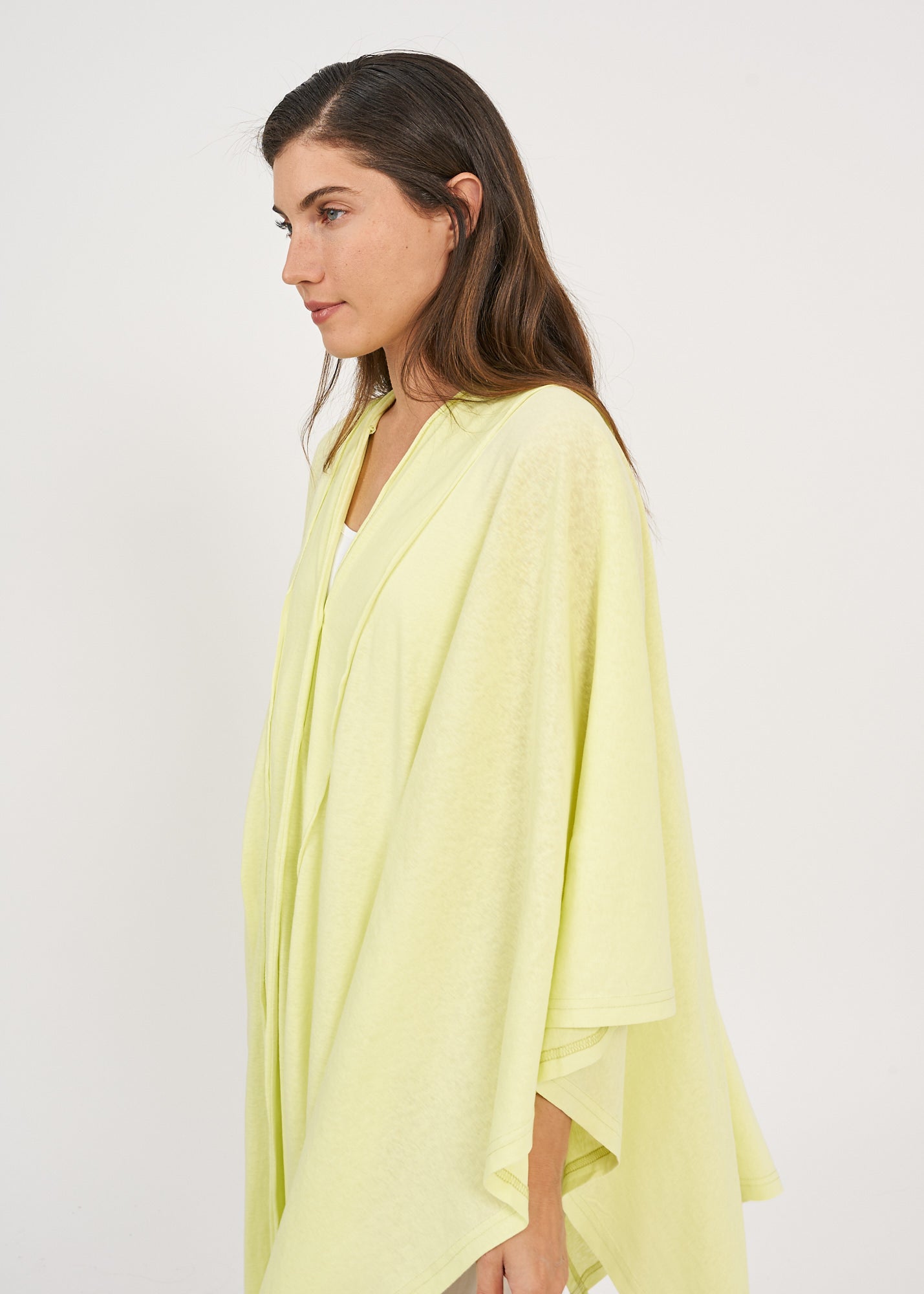 Slim top with yellow buttons