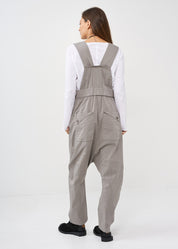 אוברול שקי רוכסן קידמי אפור