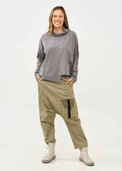 מגפוני נוחות מעור עם רוכסן הפוך סטון