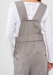 אוברול שקי רוכסן קידמי אפור