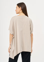 Loose-fitting shirt with wide sides and a Stone loop