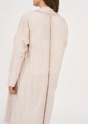 עליונית ארוכה ווש שילוב בדים סטון ווש