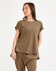 חולצת אימון גב דמוי גופיית רשת ירוק