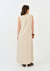 Sleeveless Stone Pocket Dress