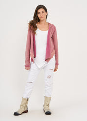 עליונית ווש פתוחה שילוב ריב וכובע ורוד ווש