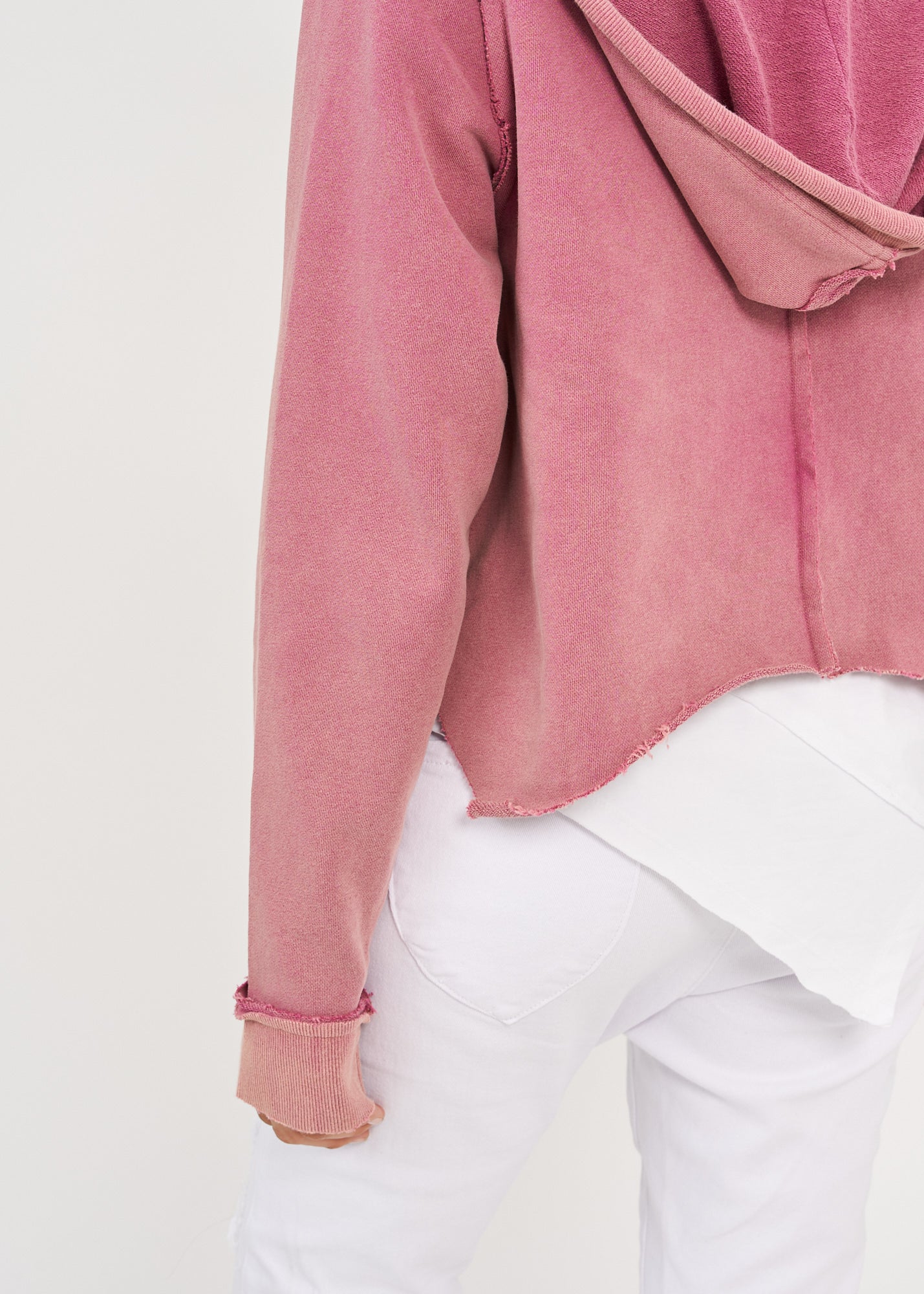 עליונית ווש פתוחה שילוב ריב וכובע ורוד ווש