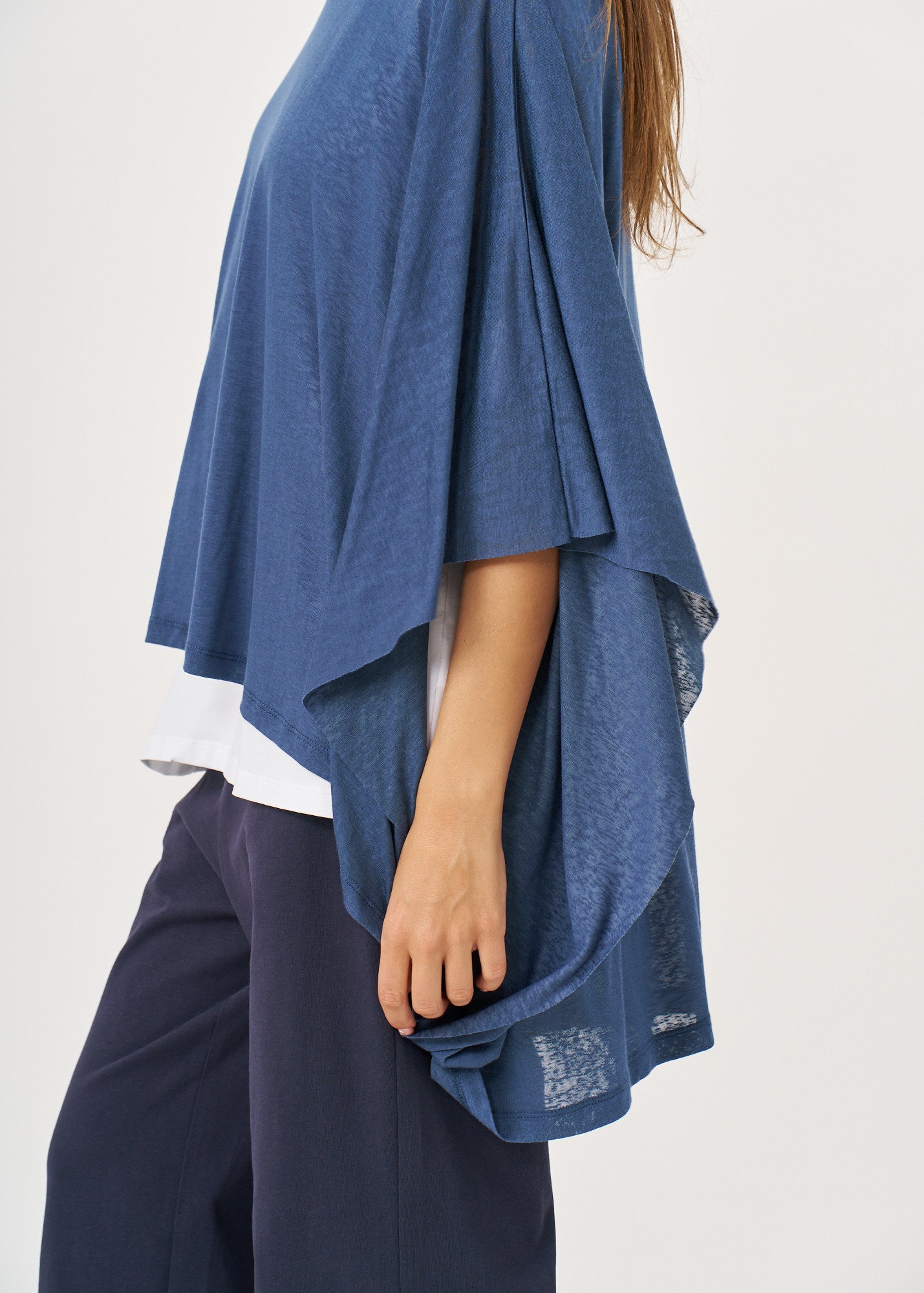 Versatile dark blue slab top