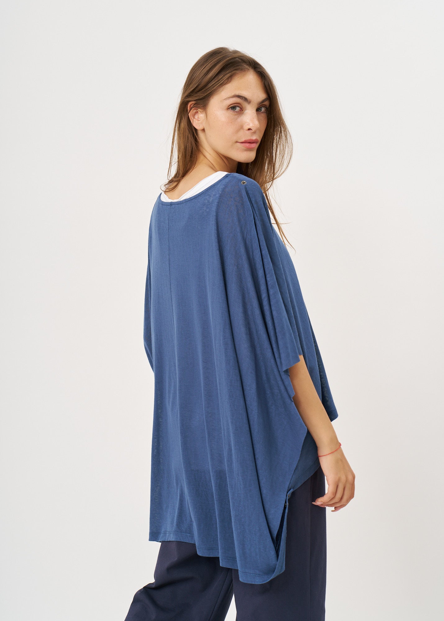 Versatile dark blue slab top