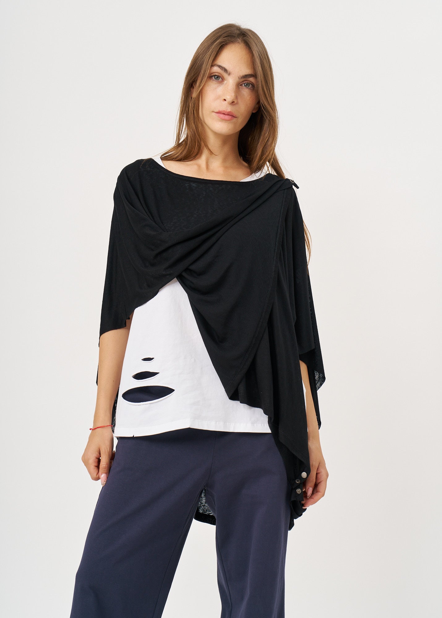 Versatile black slab top