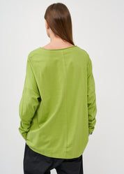 חולצה שרוול ארוך שתי כפתרות ירוק