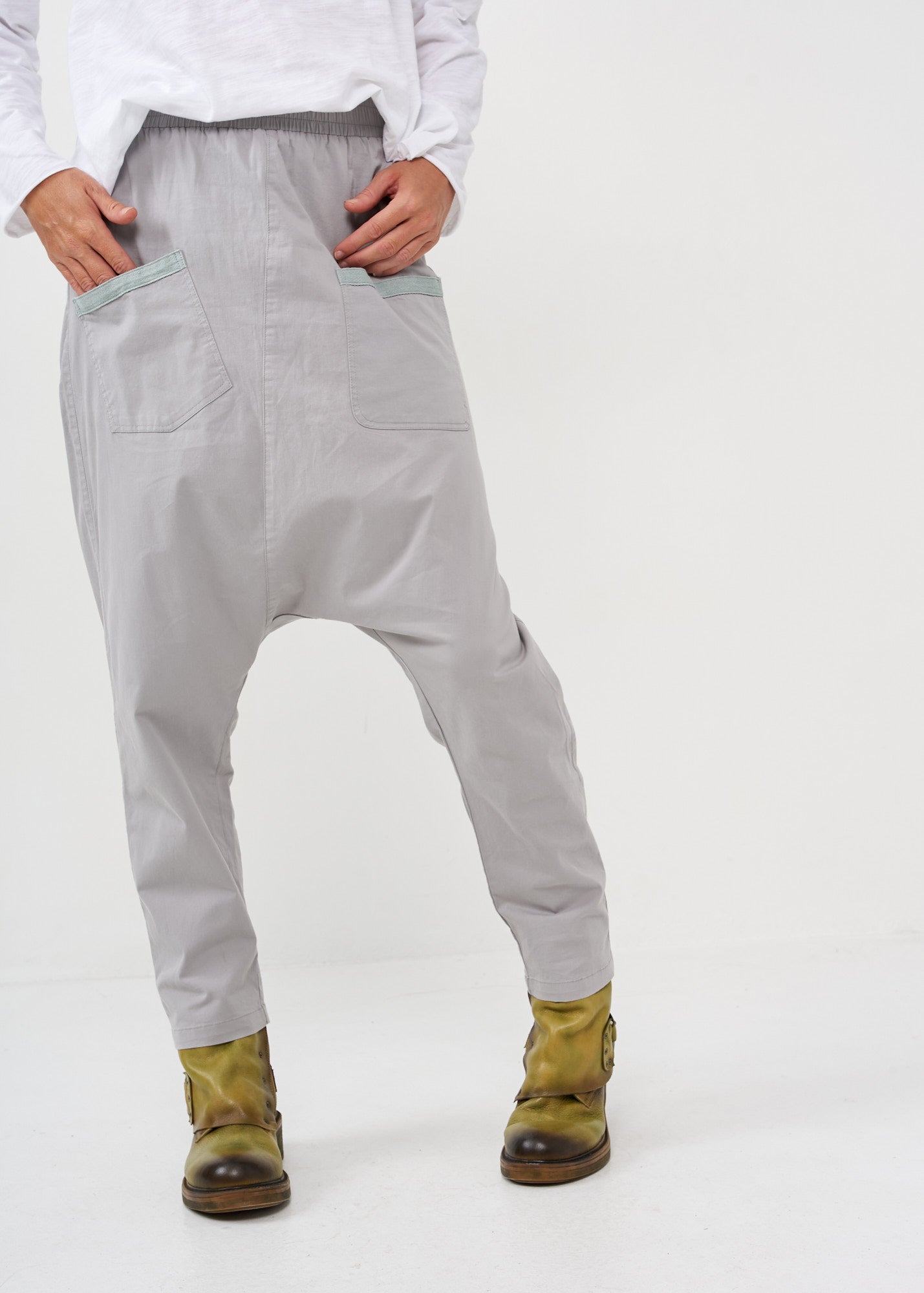 Big gray baggy pants