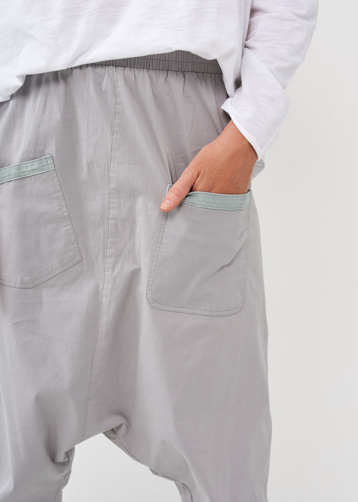 Big gray baggy pants