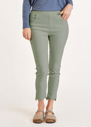 Серые верхние резиновые узкие брюки