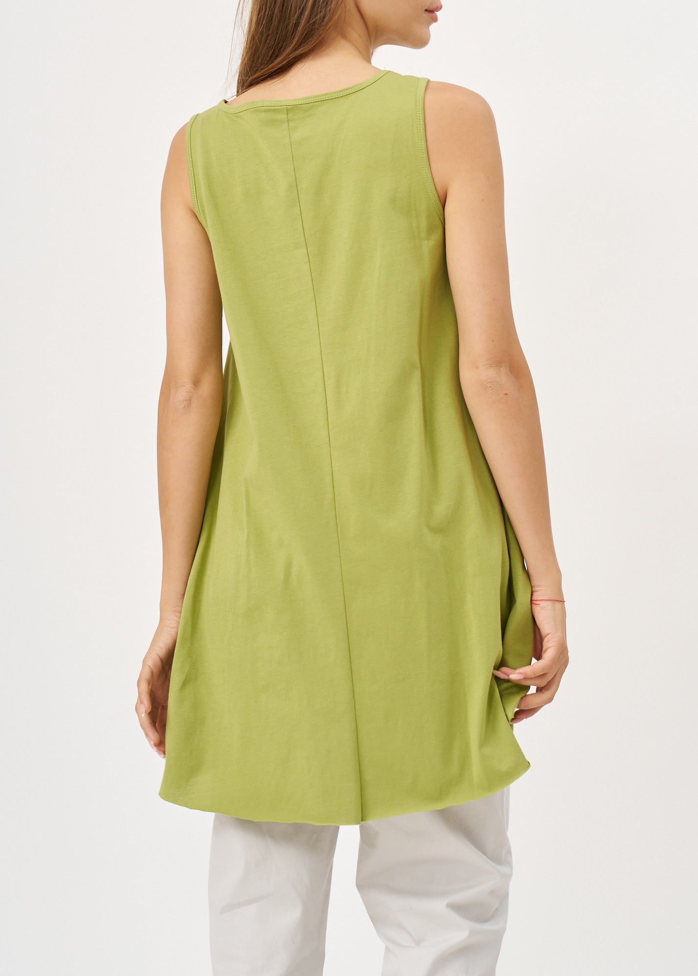 גופייה מתרחבת סיומת שפיצים ירוק