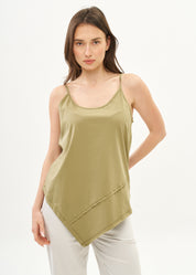 Spaghetti tank top Spitz Kadima green