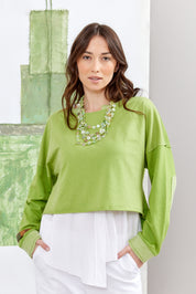 Necklace of rows of round gold shells