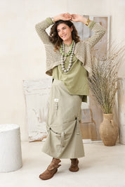 מגפוני עור רך סגירת סקוטצ' חום