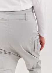 מכנסיים שקי עם סרט אפור