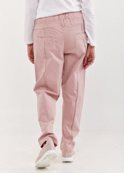 Pink double belt pants