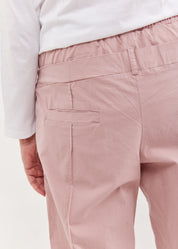 Pink double belt pants