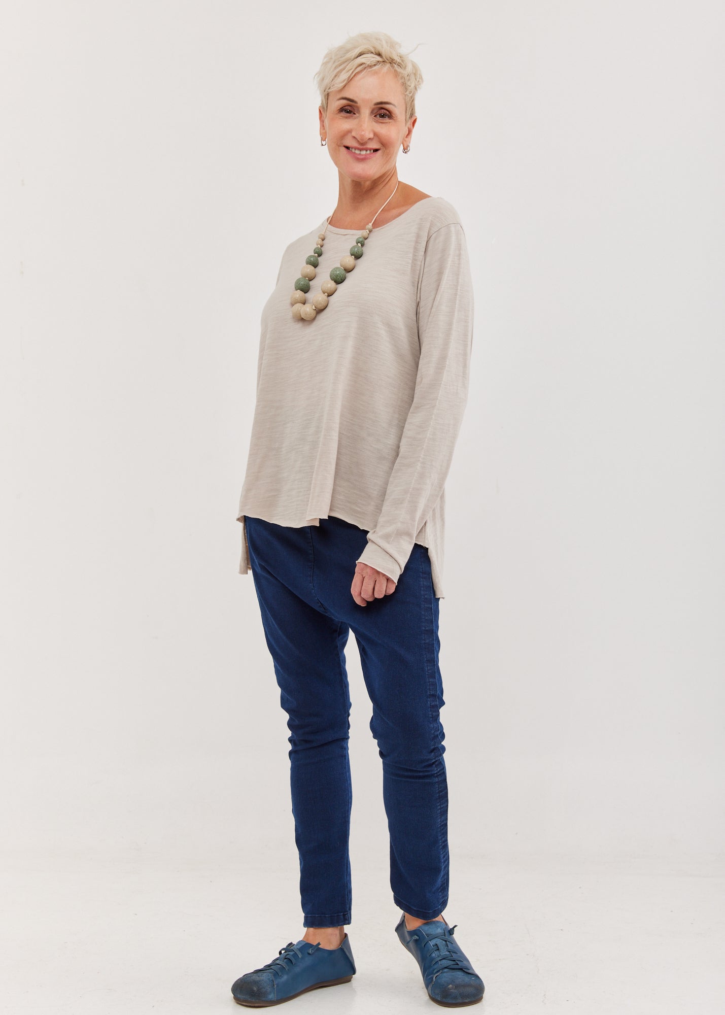 חולצת סולוניקי ארוכה שרוול ארוך סטון