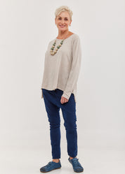 חולצת סולוניקי ארוכה שרוול ארוך סטון