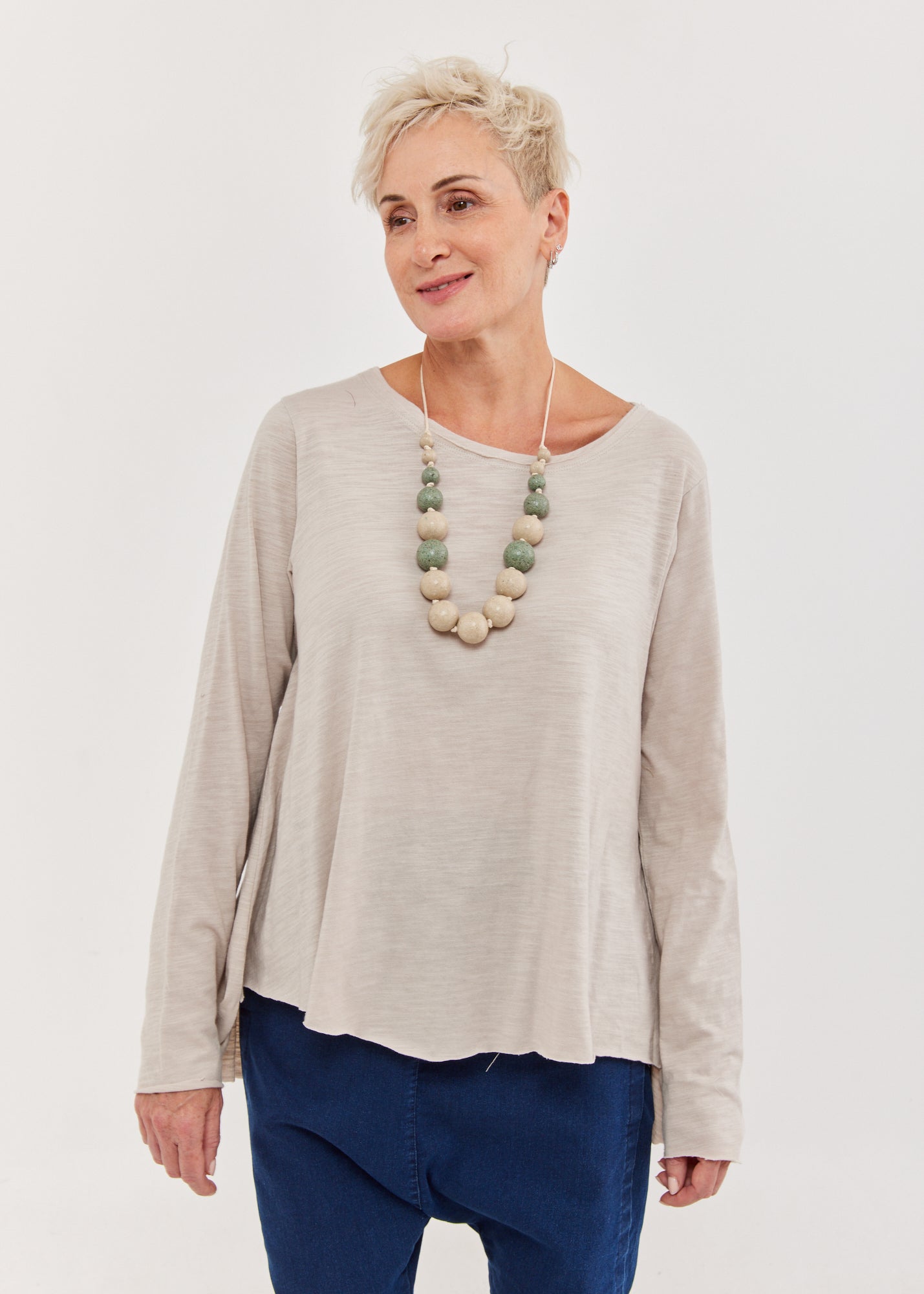 חולצת סולוניקי ארוכה שרוול ארוך סטון