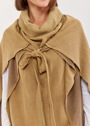 חצאית שכמיה קשירה מקדימה חום