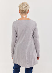 חולצת סולוניקי ארוכה שרוול ארוך אפור
