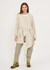 עליונית שרוול ארוך שני רוכסנים סטון