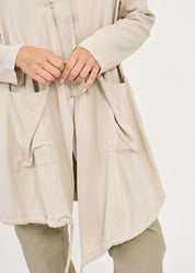 עליונית שרוול ארוך שני רוכסנים סטון