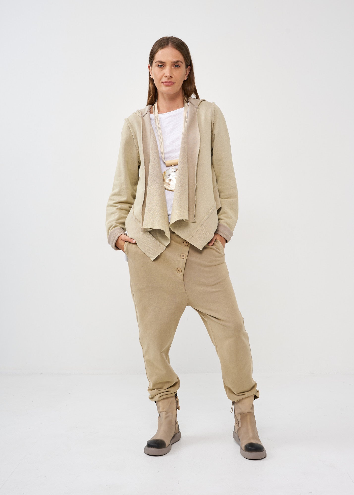 עליונית ווש פתוחה שילוב ריב וכובע חום ווש