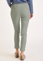 Серые верхние резиновые узкие брюки