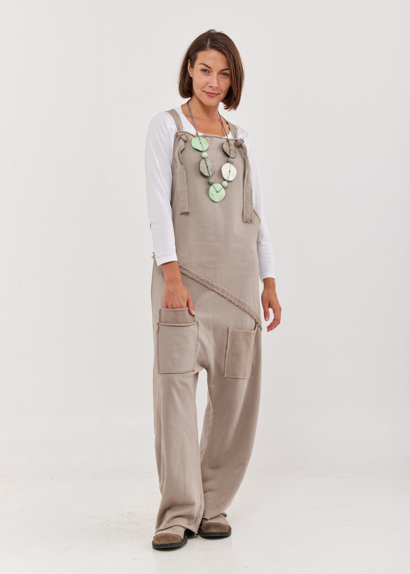 אוברול ווש שני כיסים מקדימה אפור